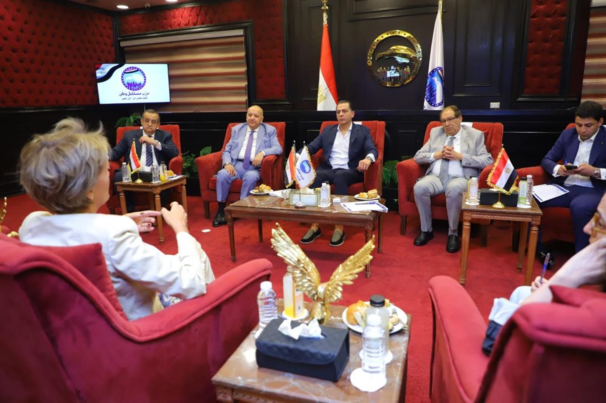 مستقبل وطن يستقبل سفيرة الاتحاد الأوروبي بالقاهرة