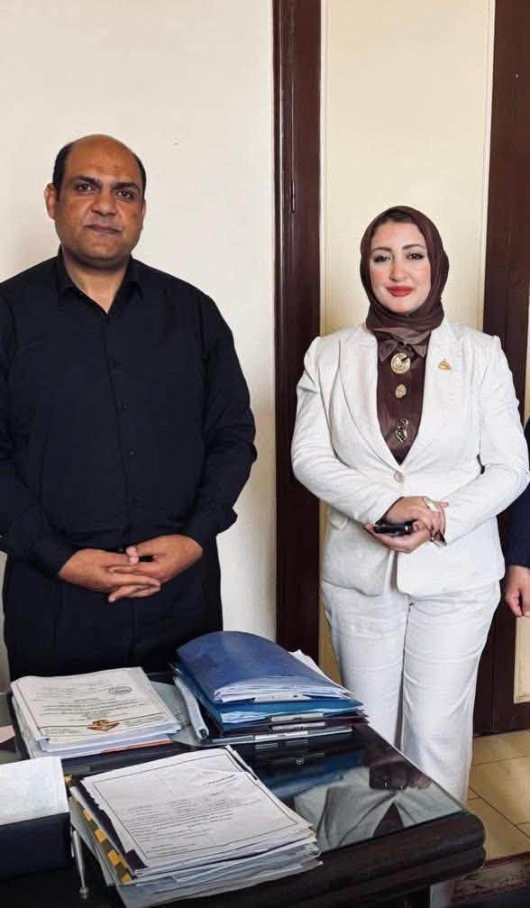 النائبة أماني أبو الزايد مع رئيس مركز ومدينة دسوق