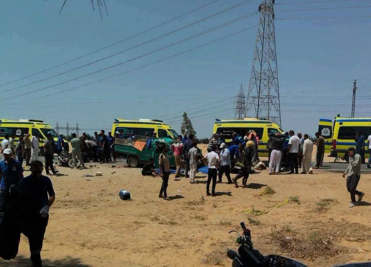 بعد مأساة حادث القصاصين. بمحافظة الإسماعيلية