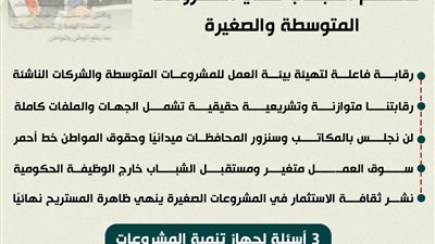 رسائل حاسمة من محمد الجارحي لدعم الشباب بالمشروعات