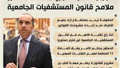 المستشار محمود فوزي يكشف ملامح قانون المستشفيات الجامعية