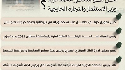 يتحدث بلغة الأسواق العالمية.. من هو الدكتور محمد فريد وزير الاستثمار؟