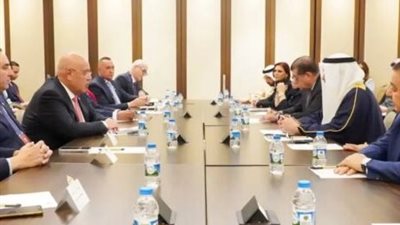 هشام بدوي يلتقي برئيس مجلس النواب البحريني ورئيس المجلس الشعبي الجزائري