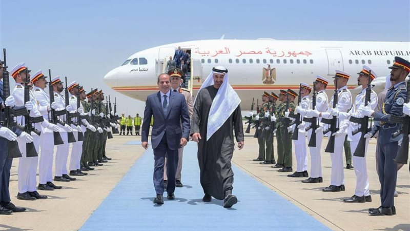 الرئيس عبد الفتاح السيسي والشيخ محمد بن زايد